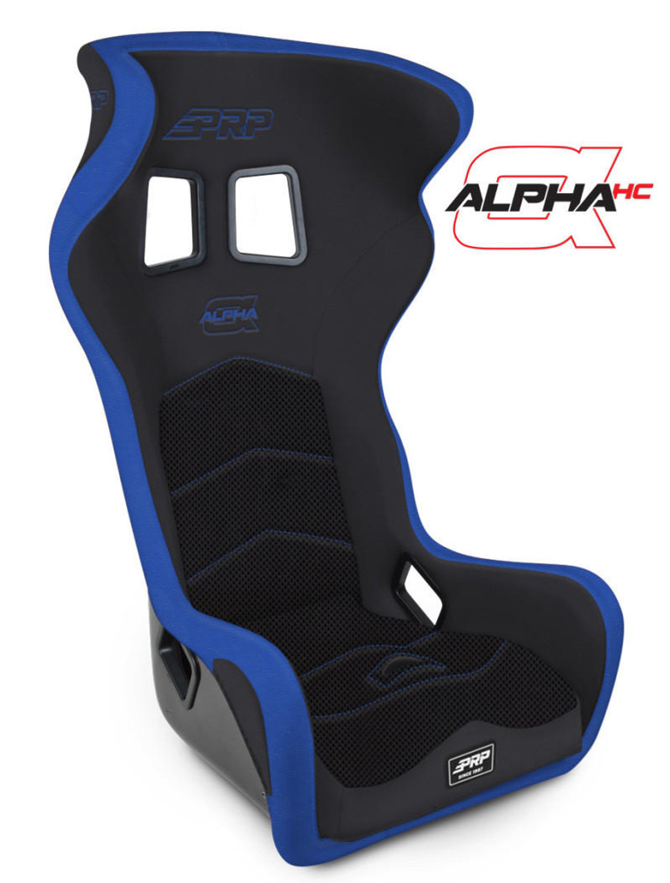 PRP Seats PRP Alpha Head Containment Composite Seat- Black/Blue - A40-V