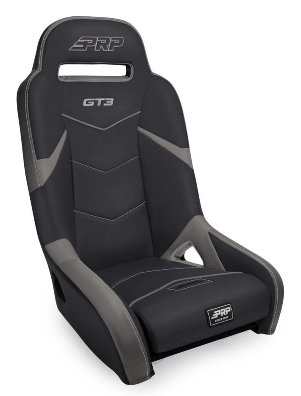 PRP Seats PRP GT3 Rear Suspension Seat- Black/Grey - A7308-203