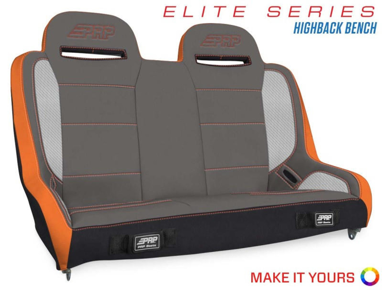 PRP Seats PRP Elite Series High Back Rear Suspension Bench Seat 40-53In - A9210