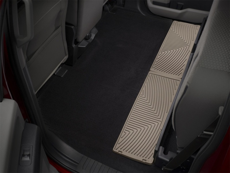 WeatherTech 2015-2020 Ford F-150 Rear Rubber Mats - Tan - W356TN Photo - Mounted