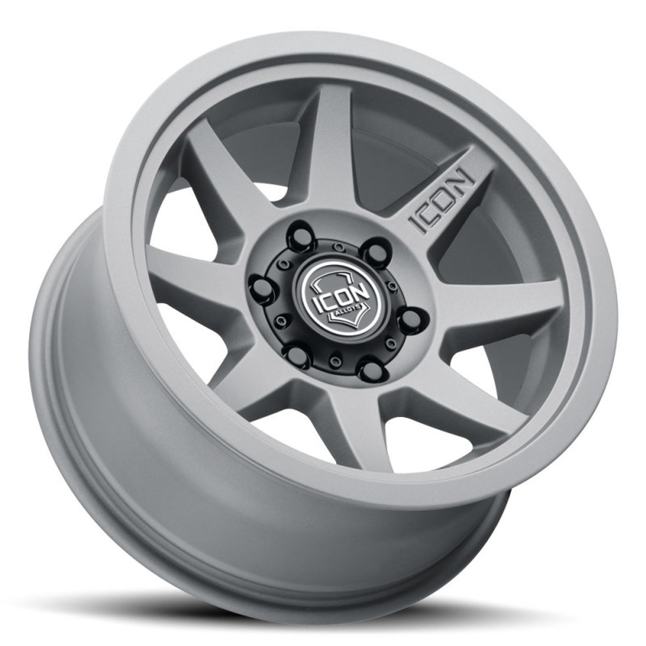 ICON Rebound SLX 17x8.5 6 x 135 6mm Offset 5.75in BS 87.1mm Bore Charcoal Wheel - 1917856350CH Photo - Unmounted