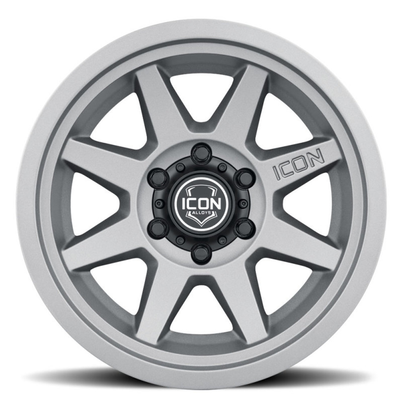 ICON Rebound 17x8.5 6x5.5 0mm Offset 4.75in BS 106.1mm Bore Charcoal Wheel - 1917858347CH Photo - Close Up