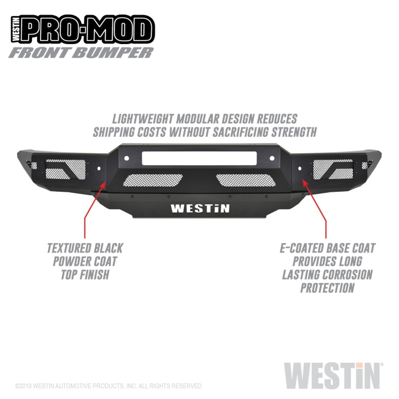 Westin 19-21 Ford Ranger Pro-Mod Front Bumper - Tex. Blk - 58-41085 Photo - Unmounted