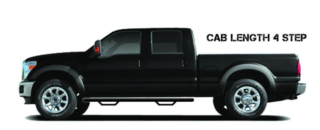 N-Fab Nerf Step 88-98 Chevy-GMC 1500/2500 Ext Cab 3 Door - Tex Black - Cab Length - 3in - C8873QC-TX