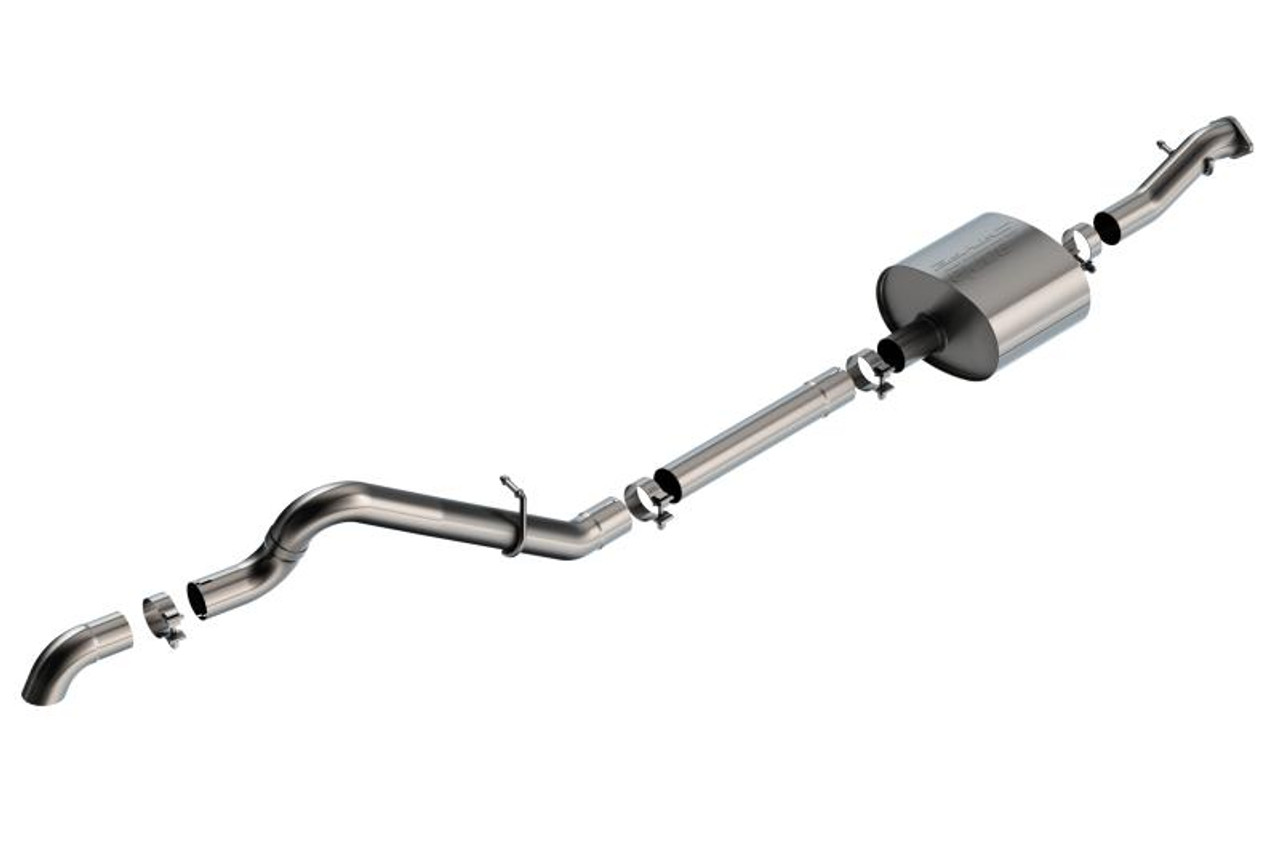 Borla 21-22 Ford Bronco 2.7L 2DR/4DR T-304 Stainless Steel Cat-Back S-Type Exhaust - Brushed - 140902