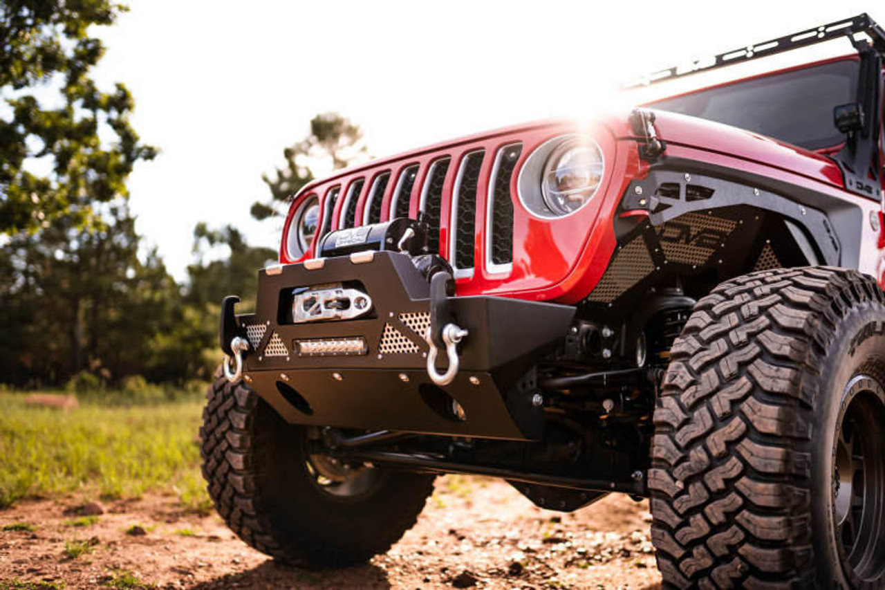 DV8 Offroad 18-22 Jeep JL and 2020-22 JT Front Modular Bumper - FBJL-02