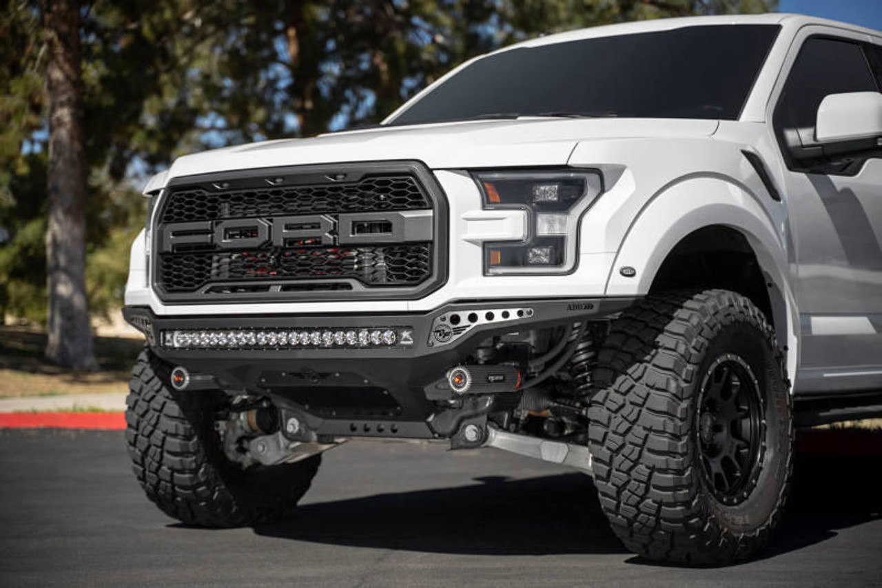  Addictive Desert Designs 17-20 Ford F-150 Raptor Rock Fighter Frame Cut Front Bumper - F114922770103 