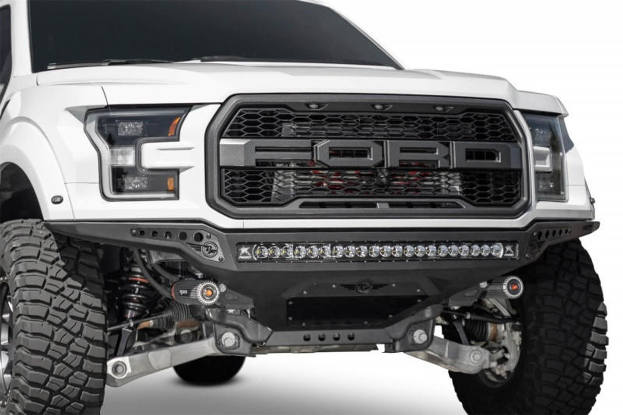  Addictive Desert Designs 17-20 Ford F-150 Raptor Rock Fighter Frame Cut Front Bumper - F114922770103 