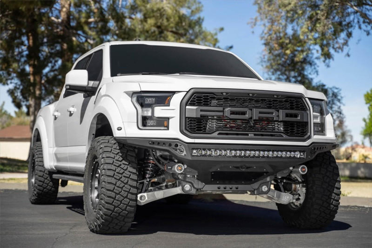  Addictive Desert Designs 17-20 Ford F-150 Raptor Rock Fighter Frame Cut Front Bumper - F114922770103 