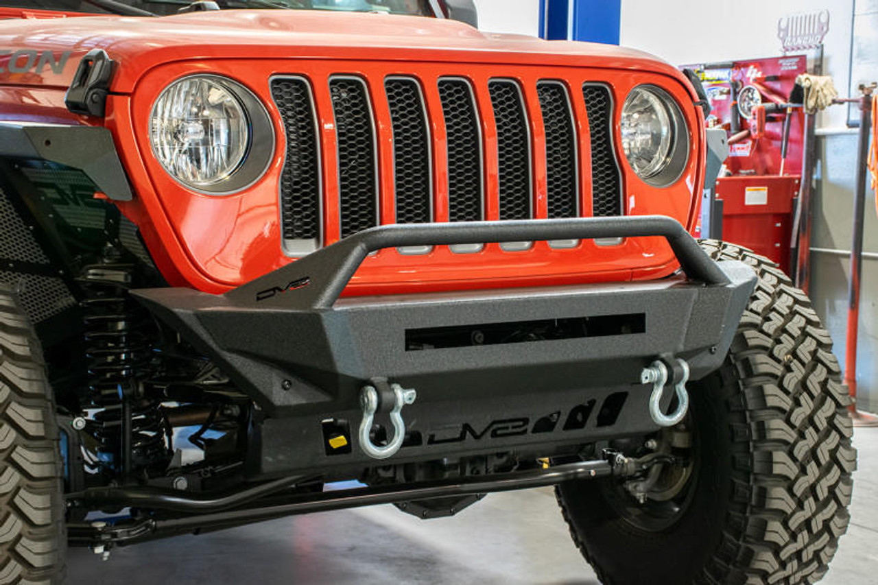  DV8 Offroad 2018+ Jeep Wrangler JL Front Bumper w/ Bull Bar - FBJL-01 