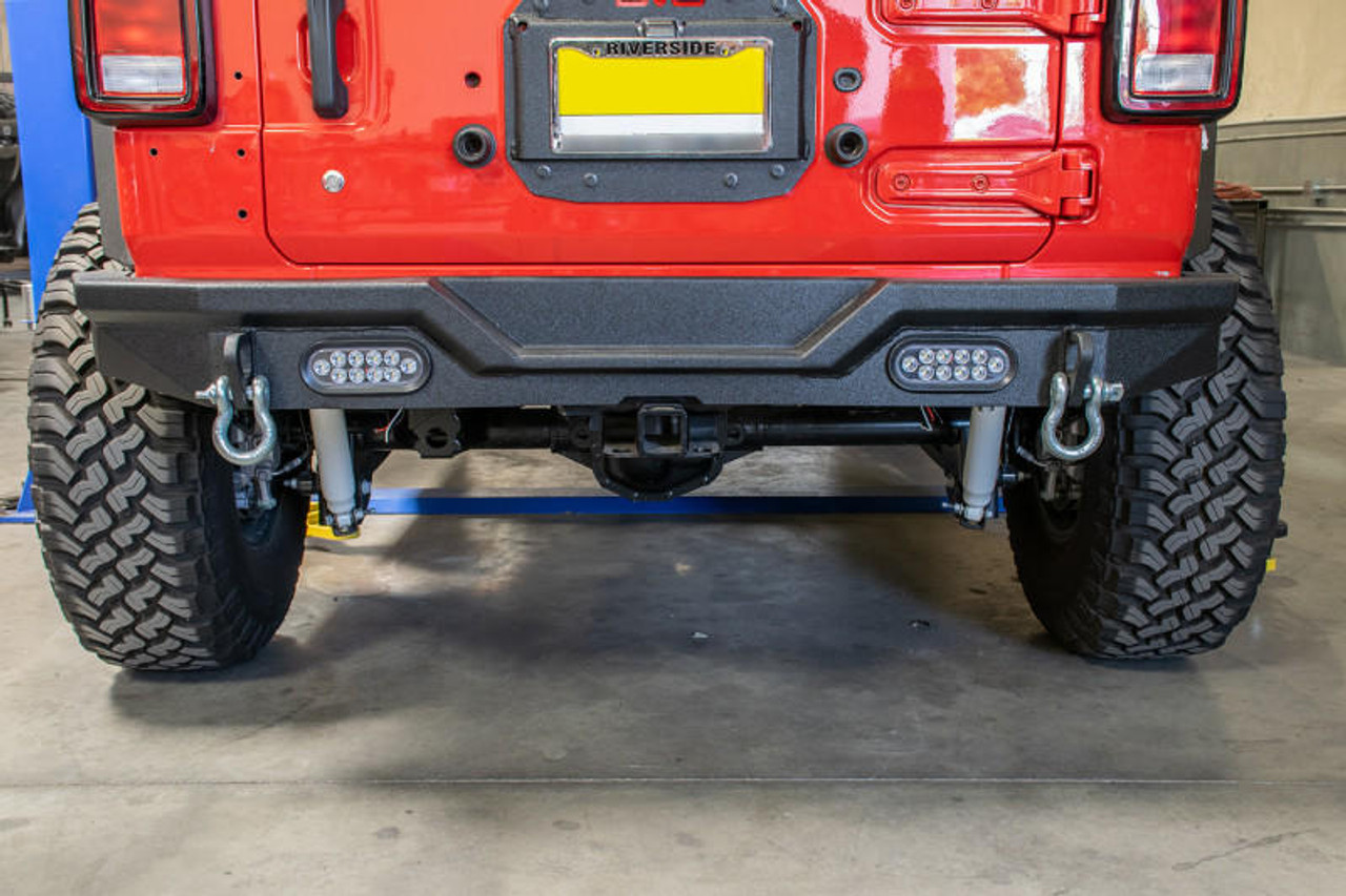  DV8 Offroad 2018+ Jeep Wrangler JL Rear Bumper w/ LED Lights - RBJL-03 