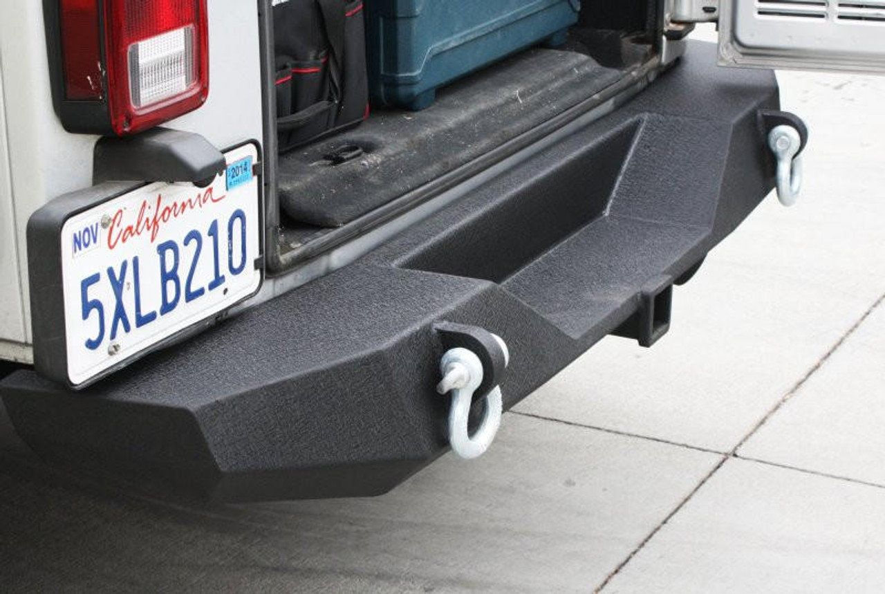  DV8 Offroad 07-18 Jeep Wrangler JK Steel Full Length Rear Bumper - RBSTTB-06 