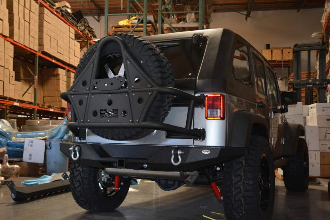  DV8 Offroad 07-18 Jeep Wrangler JK Rear Bumper Full Length - RBSTTB-09 