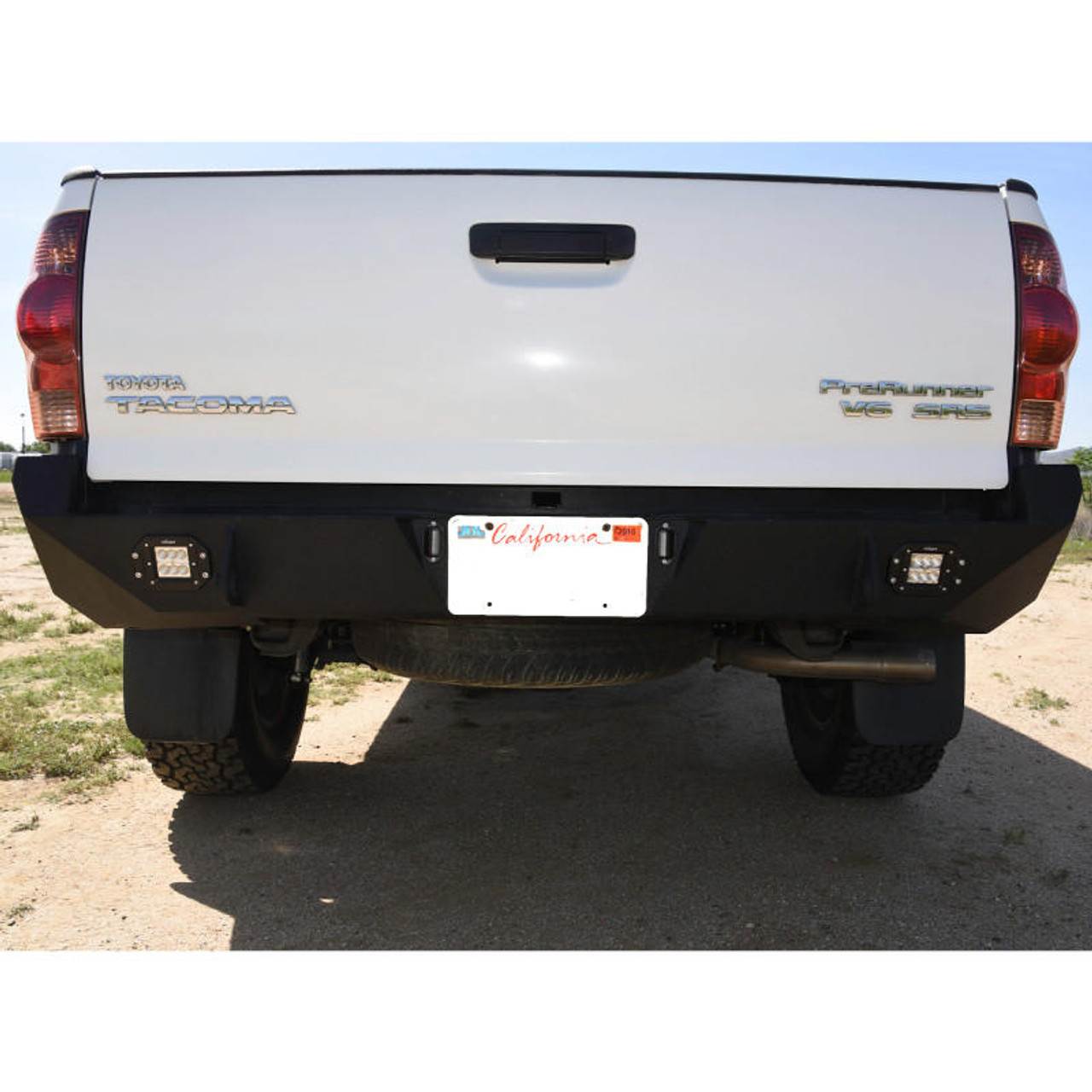  DV8 Offroad 05-15 Toyota Tacoma Rear Bumper - Black Powdercoat - RBTT1-01 