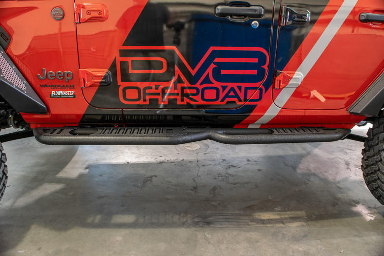  DV8 Offroad 2018+ Wrangler Jeep JL Tubular Rock Slider Step - SRJL-02 