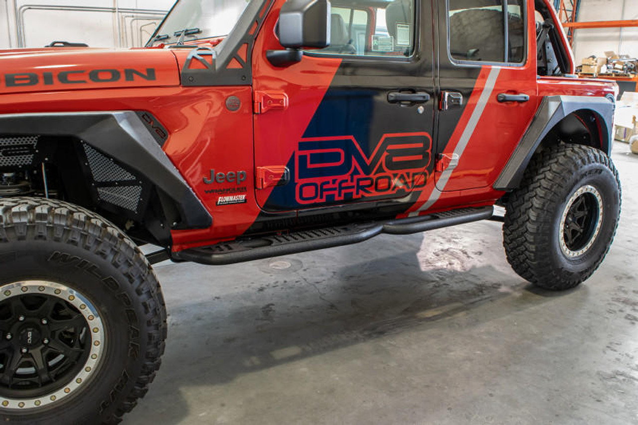  DV8 Offroad 2018+ Wrangler Jeep JL Tubular Rock Slider Step - SRJL-02 