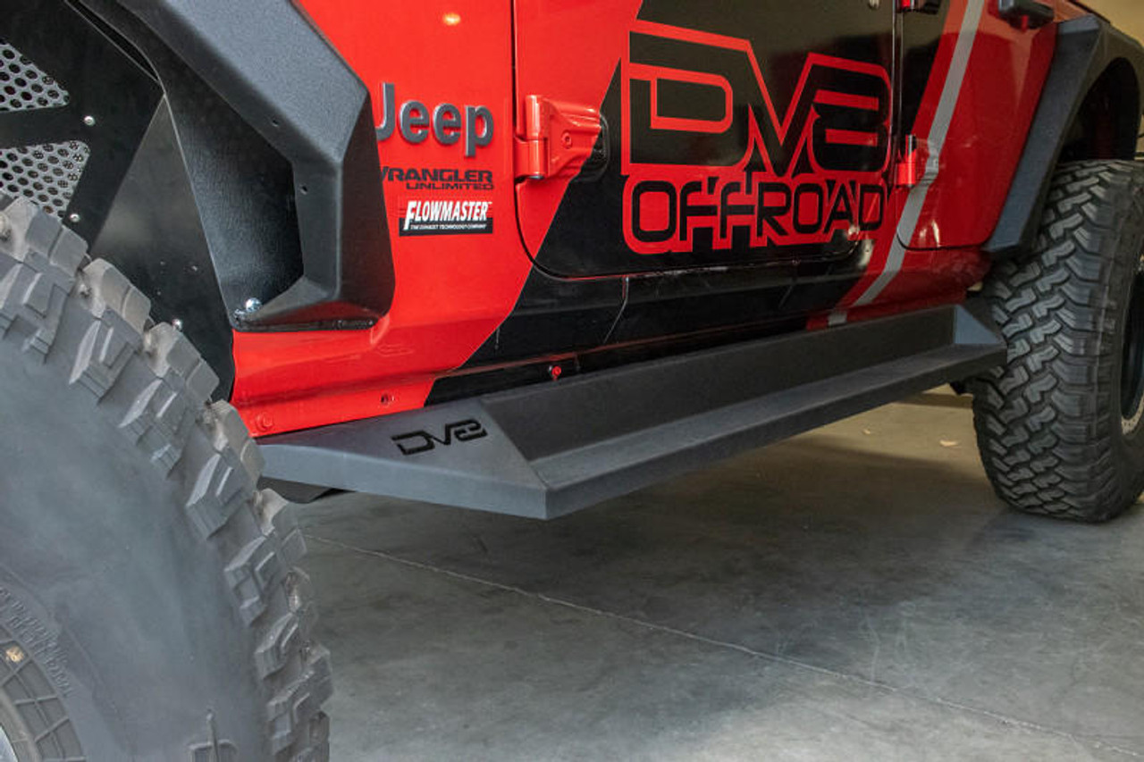  DV8 Offroad 2018+ Jeep Wrangler JL Plated Side Step Slider - SRJL-04 
