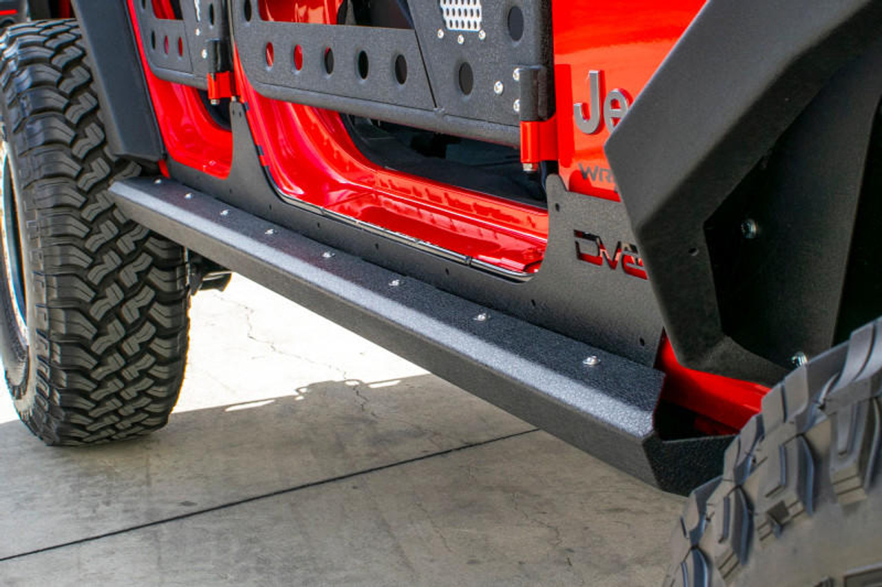  DV8 Offroad 2007-2018 Jeep Wrangler JK (2-door) Frame Mounted Sliders - SRSOTB-13 