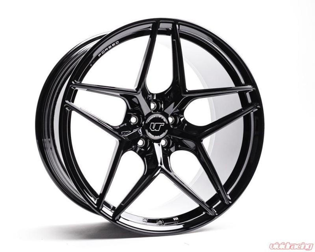 Vivid Racing VR Forged D04 Wheel Gloss Black 20x9.0 +30mm 5x114.3 - VR-D04-2090-30-51143-GBLK 