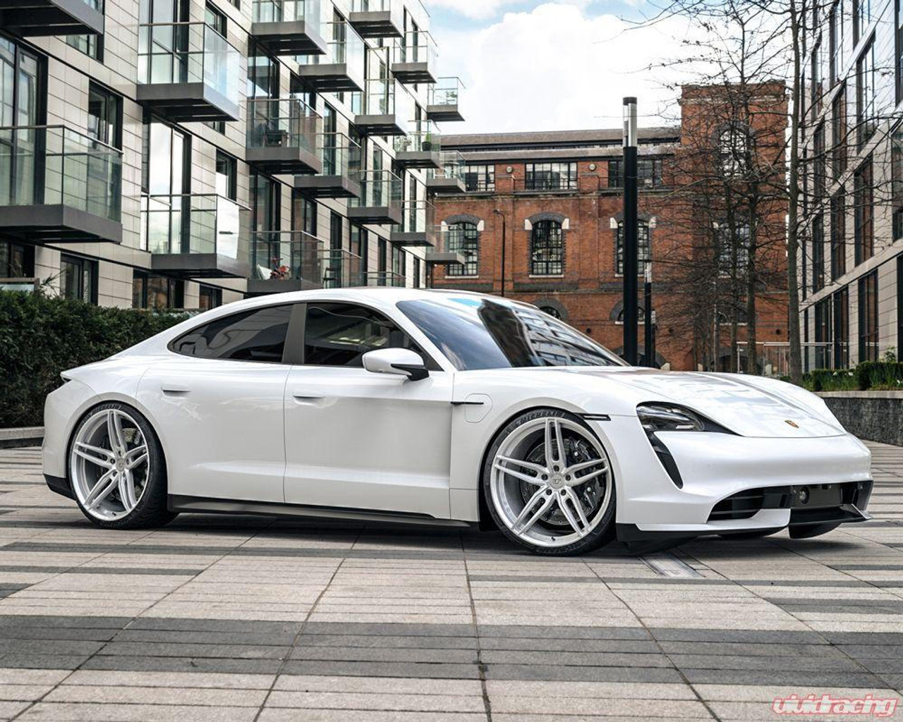 Vivid Racing VR Forged D10 Wheel Package Porsche Taycan 22x10 & 22x11.5 Brushed - VRF-D10-TAY-BRS 