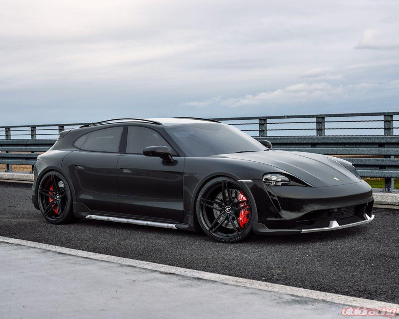 Vivid Racing VR Forged D10 Wheel Package Porsche Taycan 22x10 & 22x11.5 Matte Black - VRF-D10-TAY-MBLK 