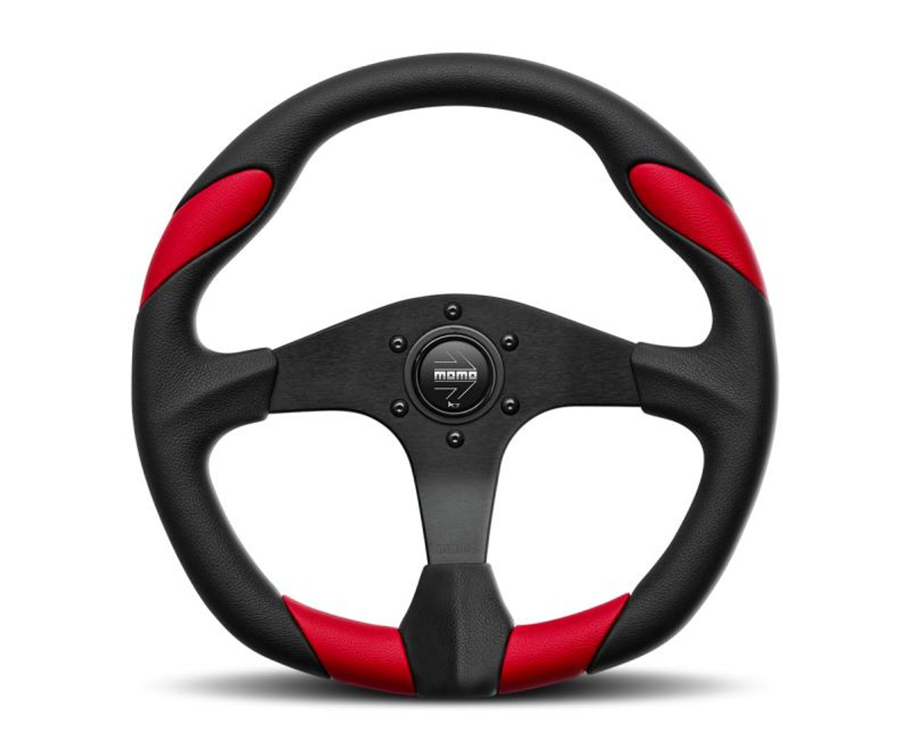 MOMO Momo Quark Steering Wheel 350 mm - Black Poly/Black Spokes - QRK35BK0R 