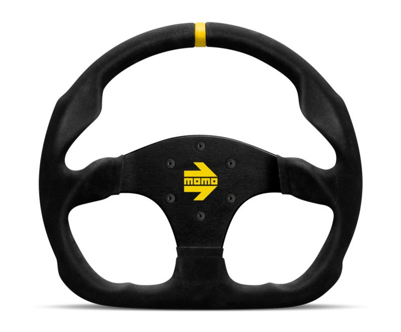 MOMO Momo MOD30 Steering Wheel 320 mm -  Black Suede/Black Spokes/1 Stripe - R1960/32S 