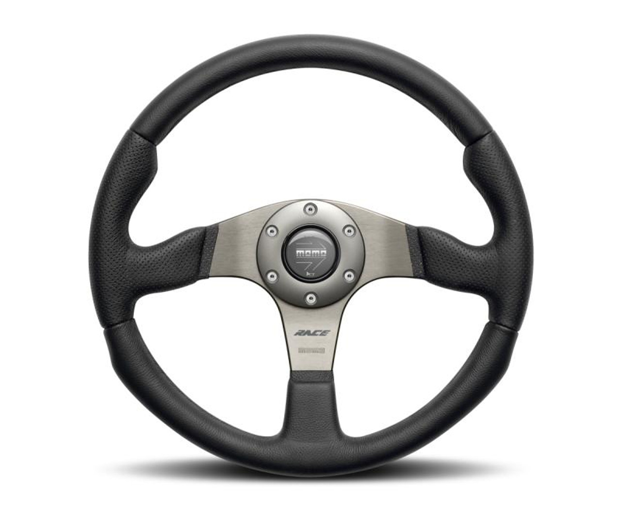 MOMO Momo Race Steering Wheel 320 mm - Black Leather/Anth Spokes - RCE32BK1B 