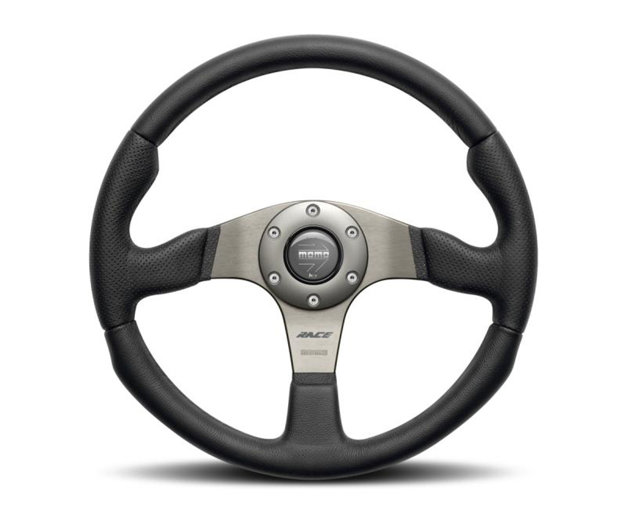 MOMO Momo Race Steering Wheel 350 mm - Black Leather/Anth Spokes - RCE35BK1B 
