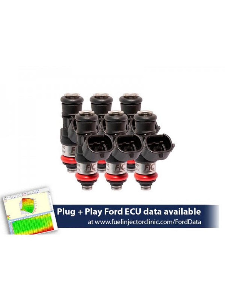  Fuel Injector Clinic 2150CC Injector Set V6 11-17 Mustang 