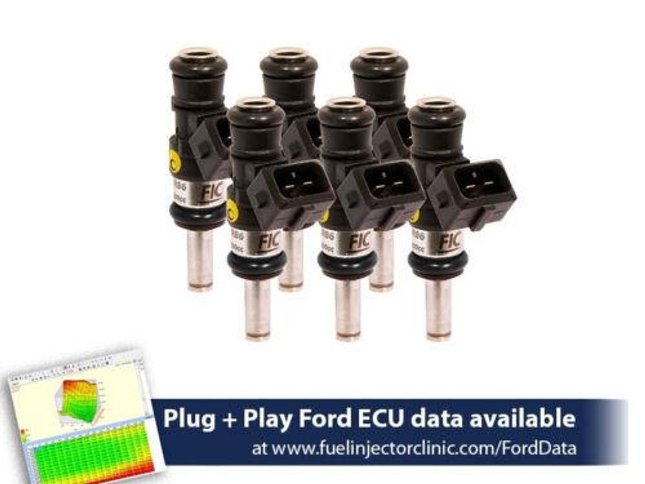  Fuel Injector Clinic 1440CC Injector Set V6 11-17 Mustang 