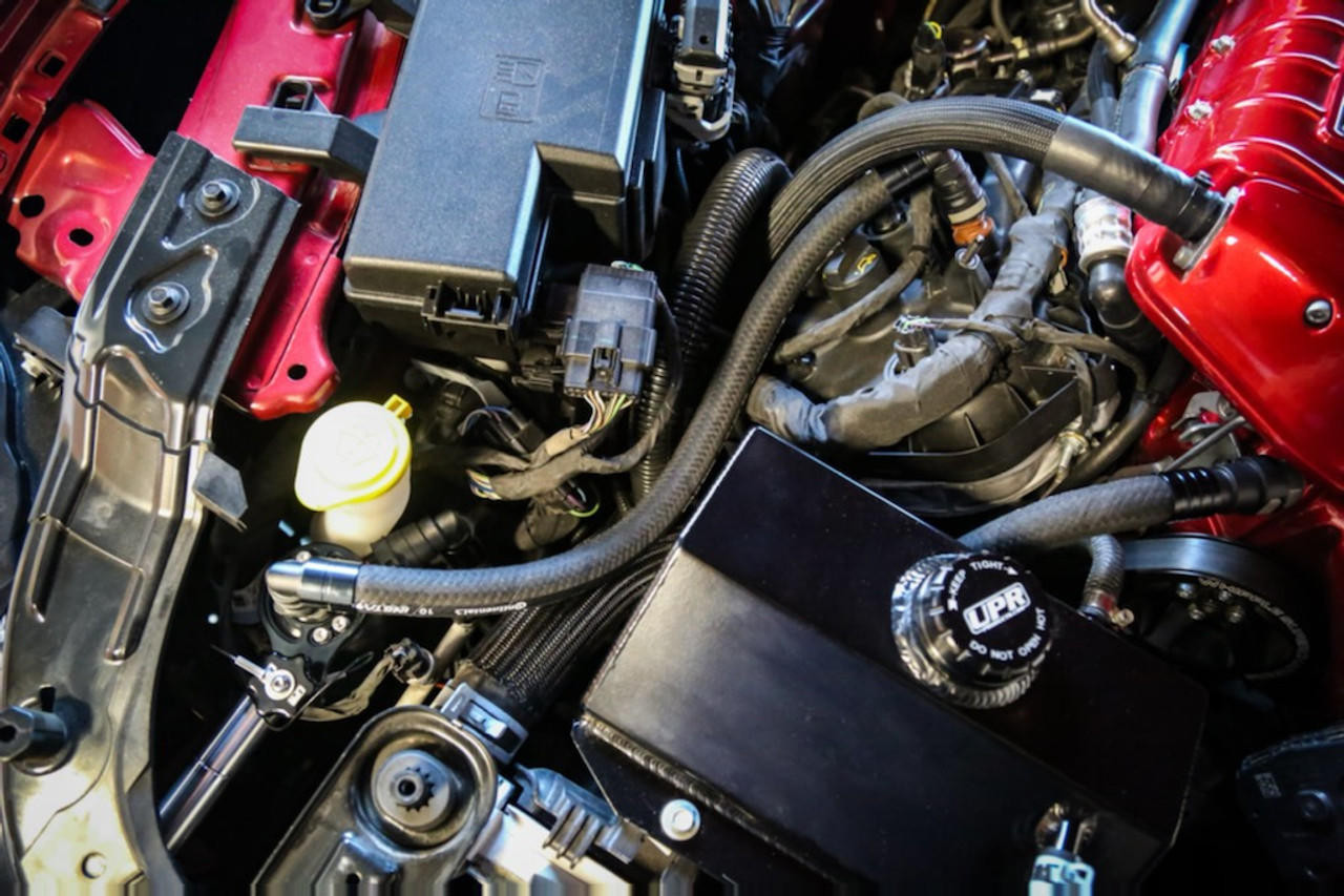  UPR Products 18-22 Mustang GT Single Valve Whipple / VMP ODIN Oil Catch Can with CSS Plug N Play ™ 