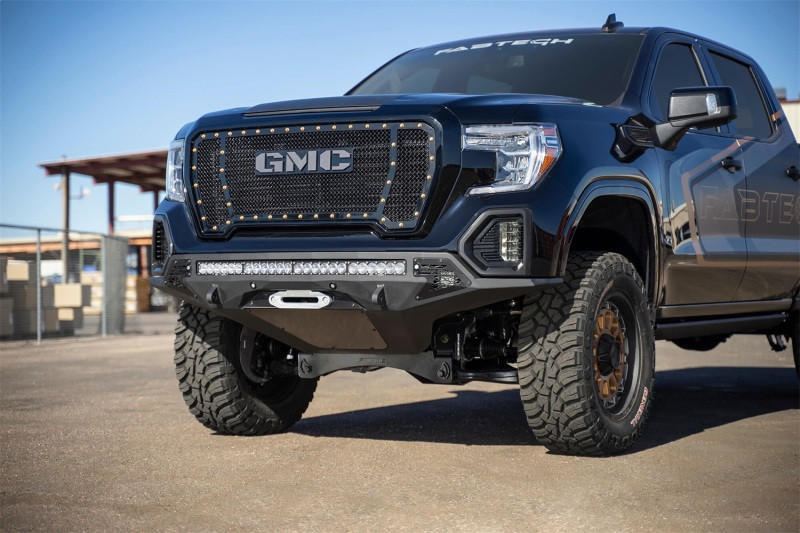  Addictive Desert Designs 2019 GMC Sierra 1500 SF Front Bumper w/ Winch Mount&Sensor Cutout - F471423030103 