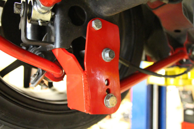  UMI Performance 05-14 Ford Mustang Rear Control Arm Relocation Brackets- Bolt In - 1060-R 