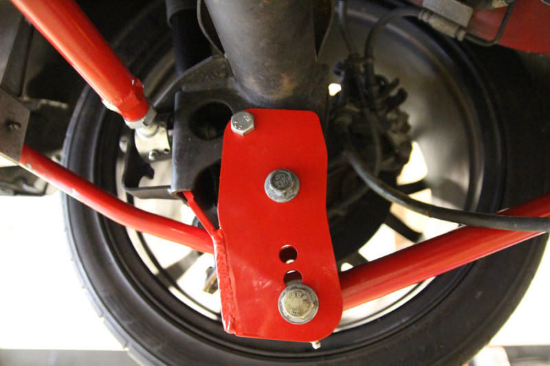  UMI Performance 05-14 Ford Mustang Rear Control Arm Relocation Brackets- Bolt In - 1060-R 