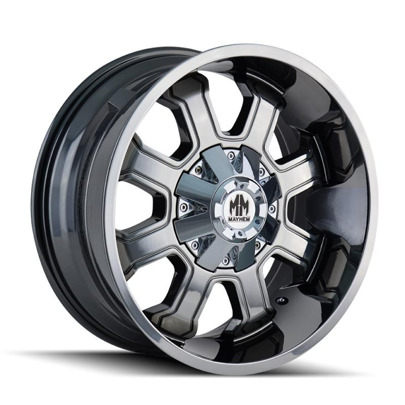  Mayhem 8103 Fierce 20x9 / 8x165.1 BP / 0mm Offset / 130.8mm Hub Chrome Wheel - 8103-2976C 