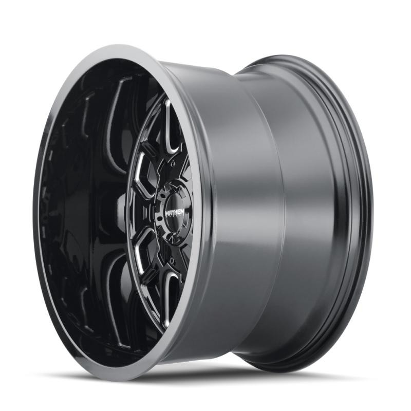  Mayhem 8107 Cogent 20x9 / 6x135 BP / 0mm Offset / 106mm Hub Black w/ Milled Spokes Wheel - 8107-2937BM 