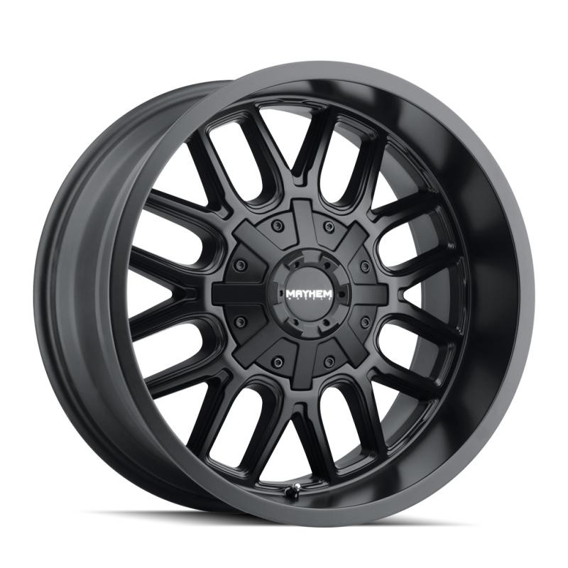  Mayhem 8107 Cogent 18x9 / 8x165.1 BP / 0mm Offset / 130.8mm Hub Matte Black Wheel - 8107-8976MB 