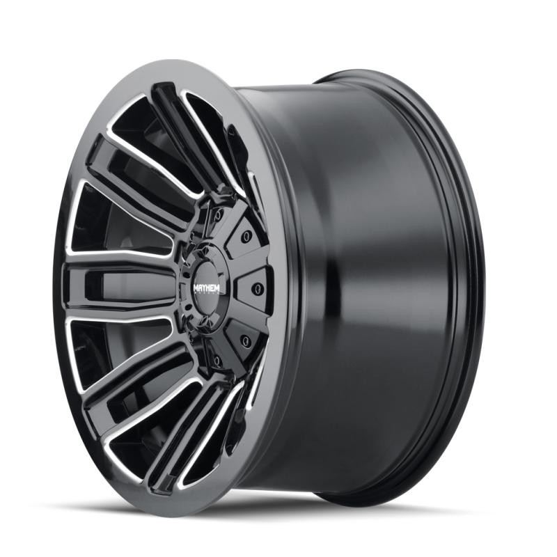  Mayhem 8108 Decoy 20x9 / 6x135 BP / 11mm Offset / 106mm Hub Black w/ Milled Spokes Wheel - 8108-2937BM11 