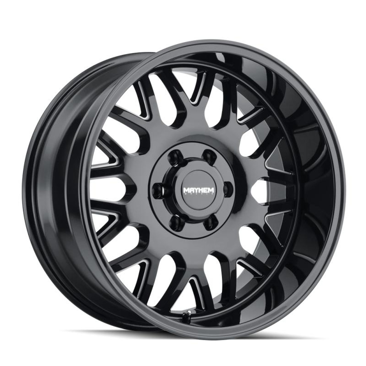  Mayhem 8110 Tripwire 20x9 / 6x135 BP / 0mm Offset / 87.1mm Hub Black w/ Milled Spokes Wheel - 8110-2936BM 