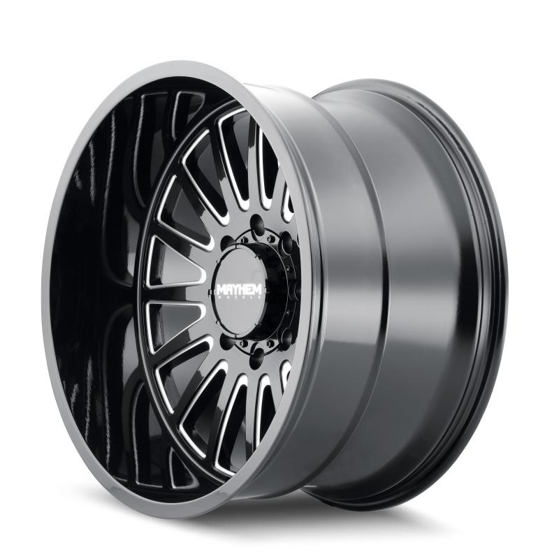  Mayhem 8114 Utopia 20x9 / 8x170 BP / 0mm Offset / 125.2mm Hub Black w/ Milled Spokes Wheel - 8114-2970BM 