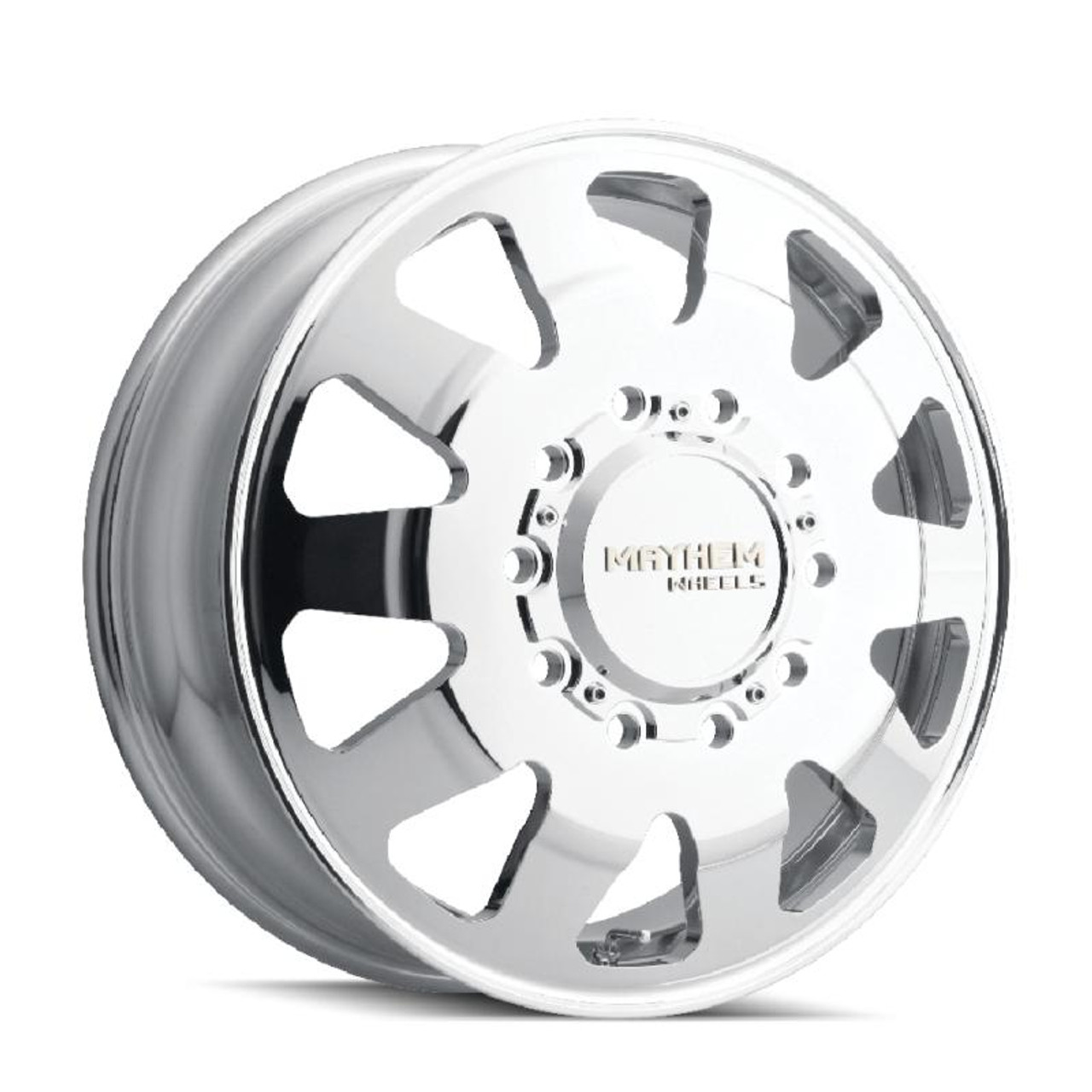  Mayhem 8181 Challenger Dually 22x8.25 / 10x285 BP / 169mm Offset / 220.1mm Hub Polished Wheel - 8181-22810P 