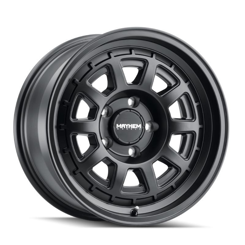  Mayhem 8303 Voyager 17x8.5 / 6x139.7 BP / 0mm Offset / 106mm Hub Matte Black Wheel - 8303-7883MB0 