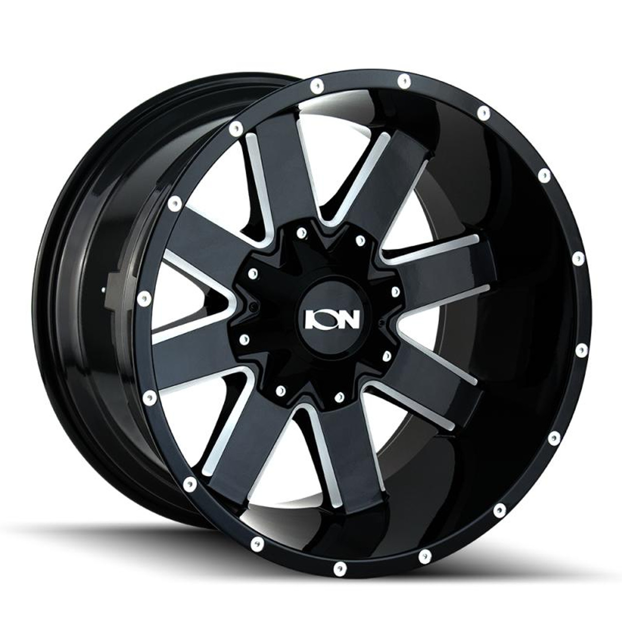 ION Wheels ION Type 141 20x10 / 5x127 BP / -19mm Offset / 87mm Hub Gloss Black Milled Wheel - 141-2152M 