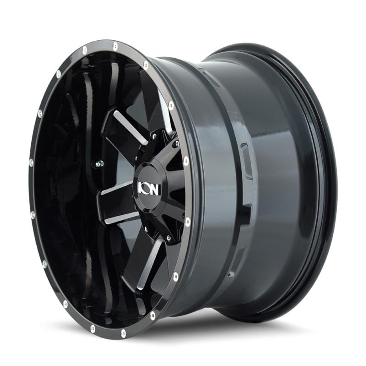 ION Wheels ION Type 141 20x9 / 5x127 BP / 0mm Offset / 87mm Hub Gloss Black Milled Wheel - 141-2952M 