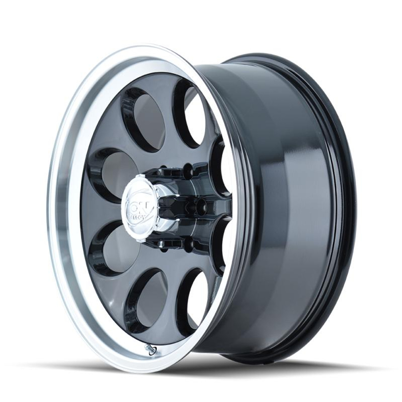 ION Wheels ION Type 171 16x8 / 5x135 BP / -5mm Offset / 87mm Hub Black/Machined Wheel - 171-6835B 