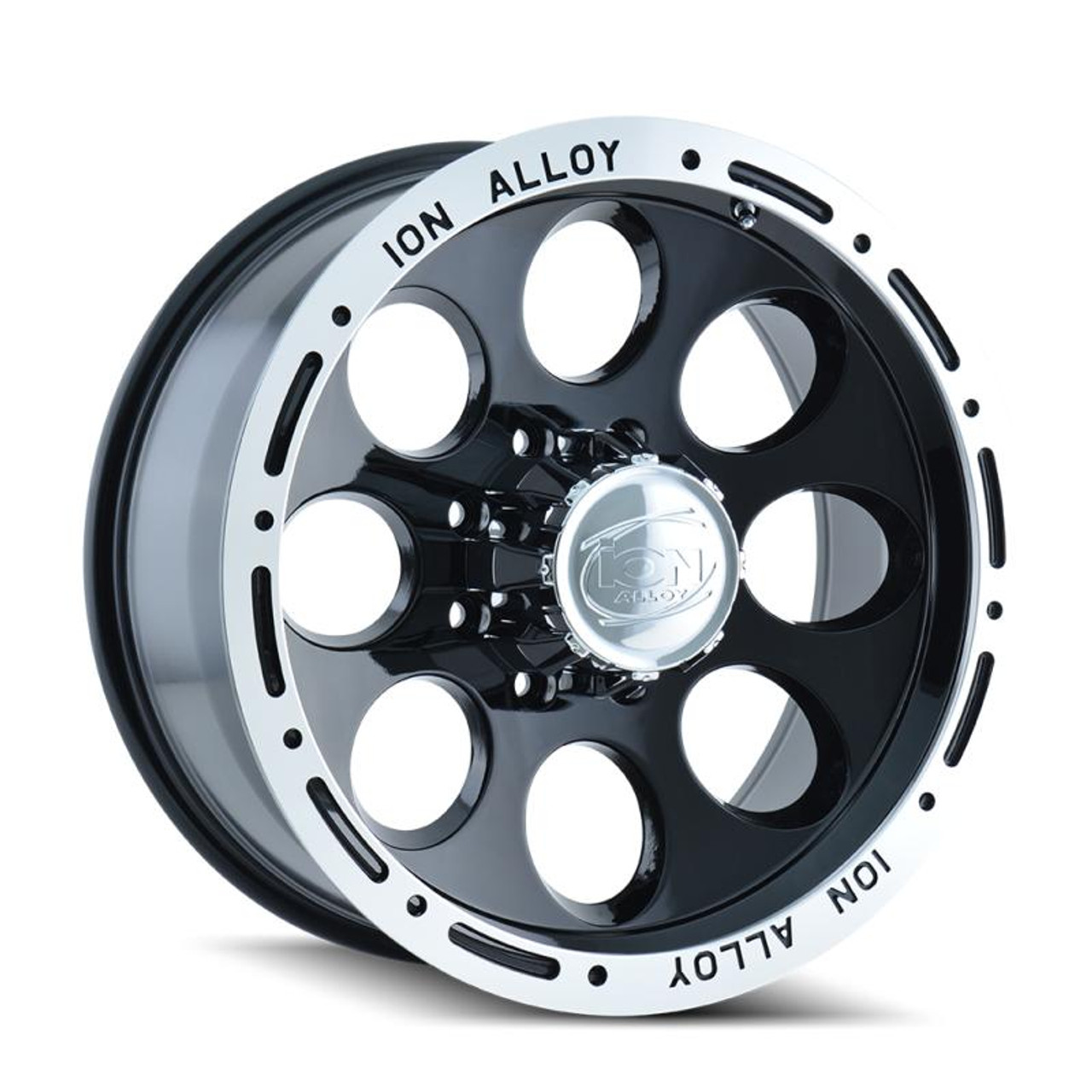 ION Wheels ION Type 174 15x10 / 5x139.7 BP / -38mm Offset / 108mm Hub Black/Machined Wheel - 174-5185B 