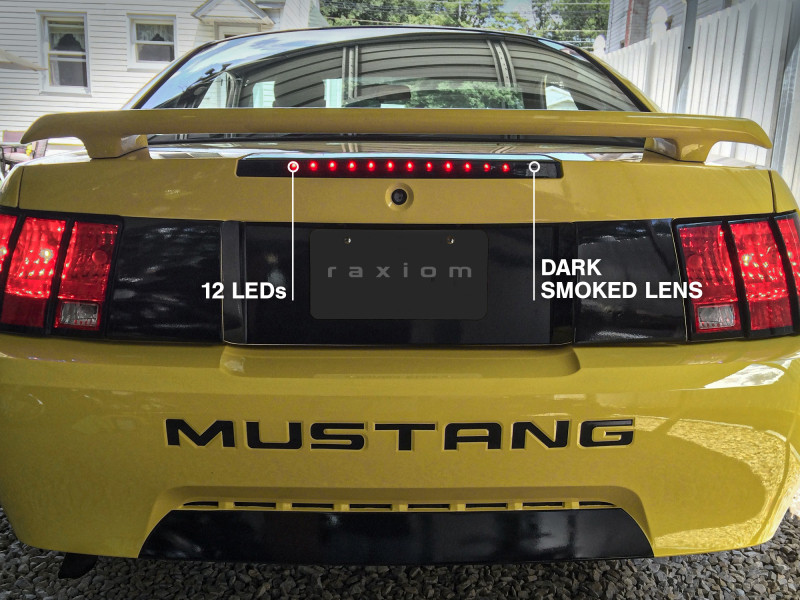 Raxiom 99-04 Ford Mustang Excluding 03-04 Cobra LED Third Brake Light (Smoked) - 49136 Photo - Close Up