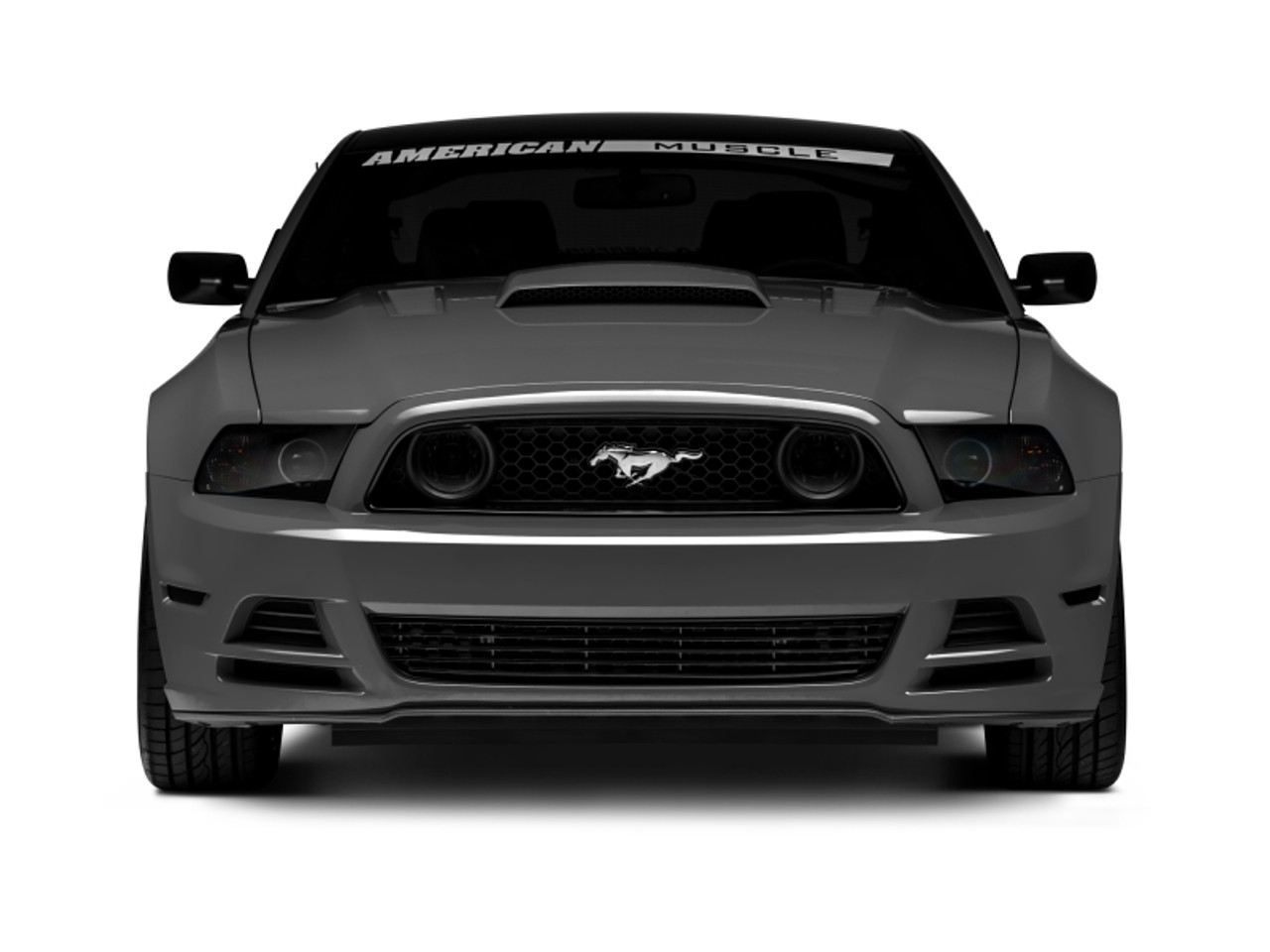 Raxiom 13-14 Ford Mustang GT CCFL Halo Fog Lights (Smoked) - 49177 Photo - Close Up