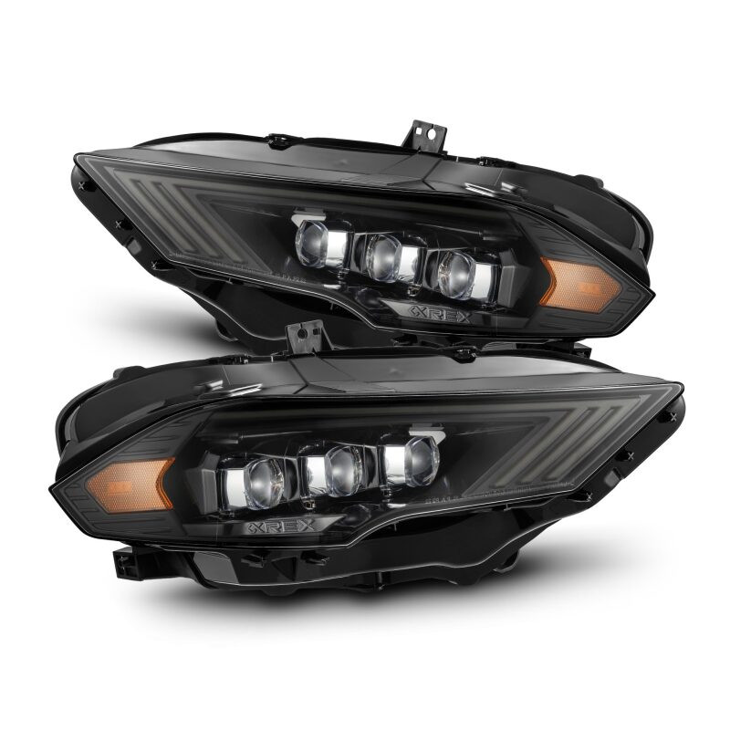 AlphaRex 18-22 Ford Mustang NOVA-Series LED Projector Headlights Alpha-Black - 880257 Photo - Primary